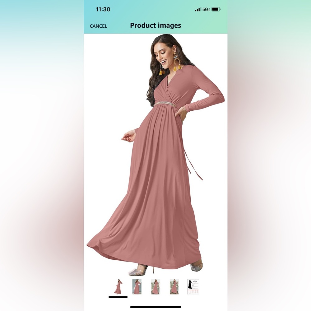Koh Koh pink maxi dress